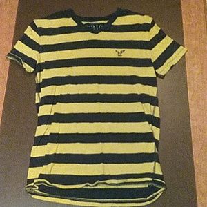 American Eagle striped T shirt Mens XS.